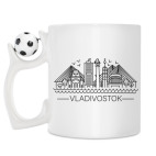 Кружка с футбольным мячиком