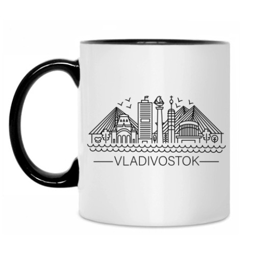 Кружка с принтом Лейн Арт Владивосток