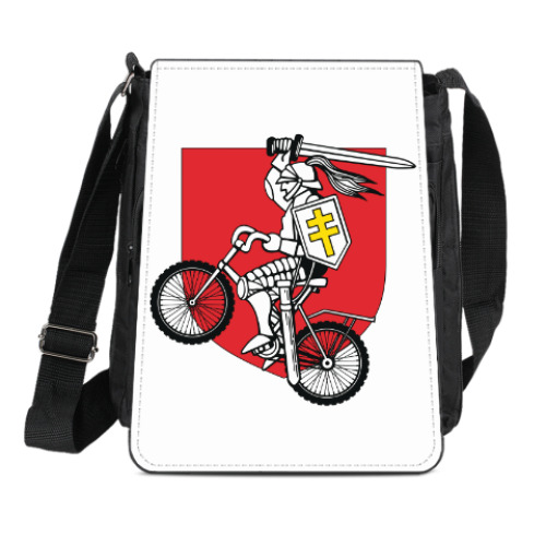 Сумка-планшет с принтом ВелоПогоня