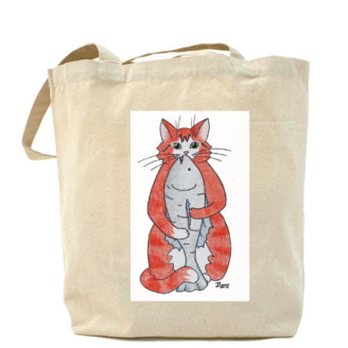 Сумка шоппер с принтом Хороший улов!