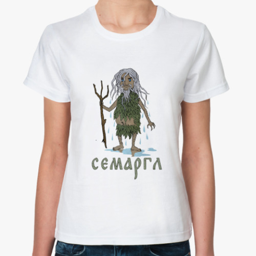 Классическая футболка с принтом Семаргл