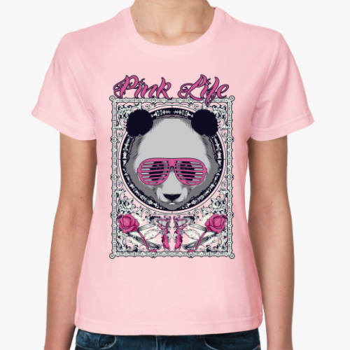 Женская футболка с принтом Panda