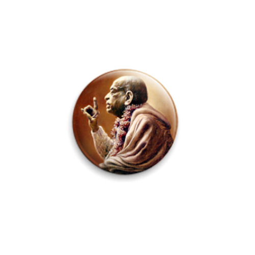 Значок 25мм с принтом Шрила Прабхупада