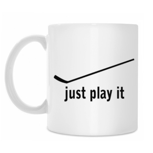 Кружка с принтом Хоккейная клюшка