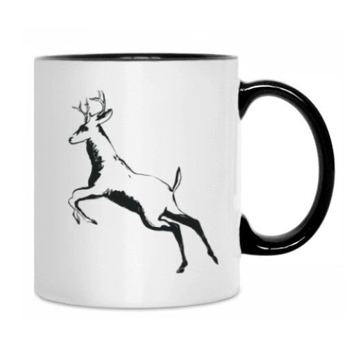 Кружка с принтом Олень