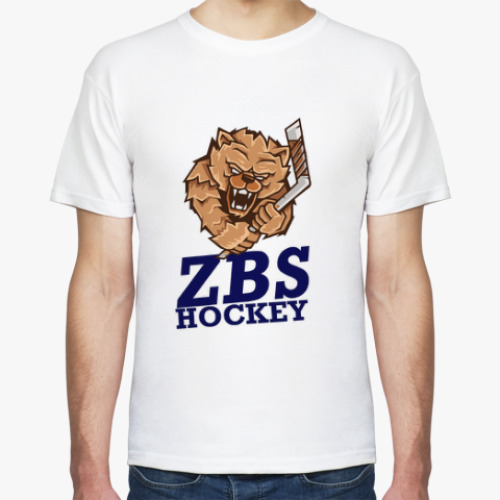 Футболка с принтом ZBS hockey