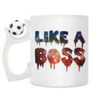 Кружка с футбольным мячиком