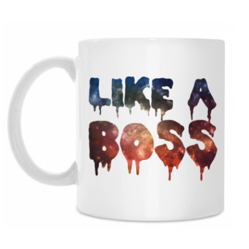 Кружка с принтом LIKE A BOSS