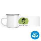 Кружка металлическая белая (круговая запечатка)