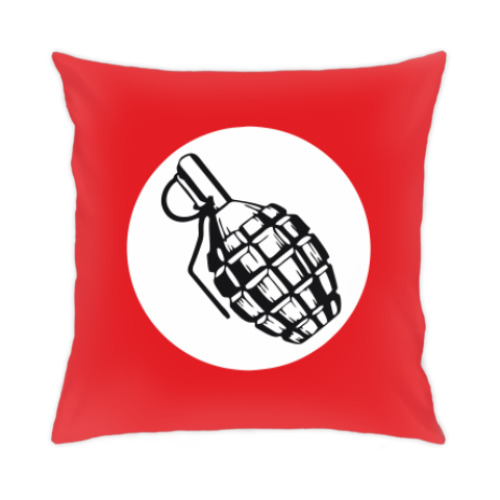 Подушка с принтом Лимонка