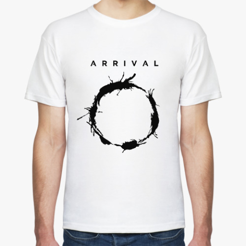 Футболка с принтом «Прибытие». Язык гептаподов (Heptapod language).