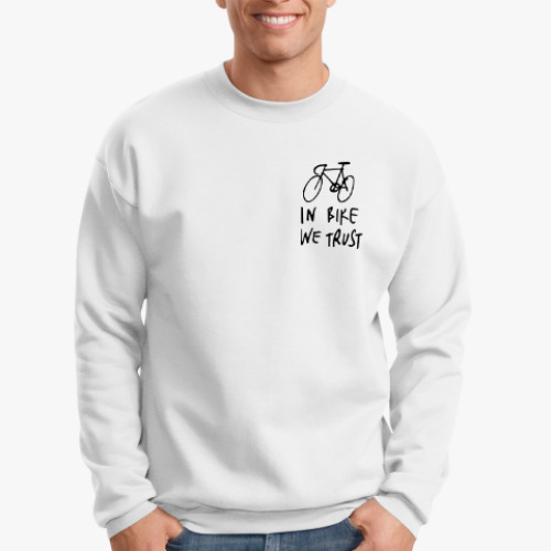 Свитшот с принтом In Bike We Trust