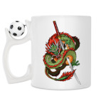 Кружка с футбольным мячиком