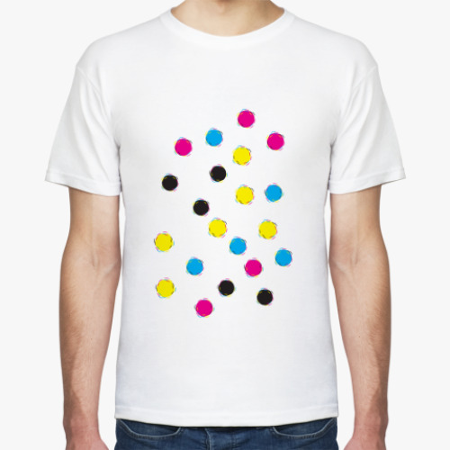 Футболка с принтом CMYK