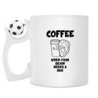 Кружка с футбольным мячиком