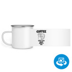 Кружка металлическая белая (круговая запечатка)