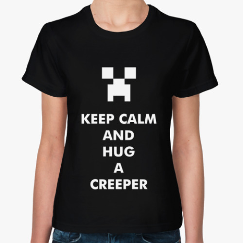 Женская футболка с принтом Keep calm