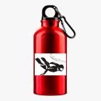 Металлическая бутылка 400 мл UV-DTF