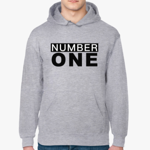 Толстовка худи с принтом NUMBER ONE