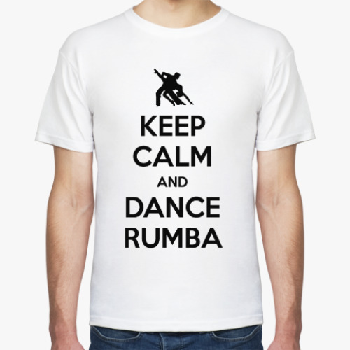 Футболка с принтом Keep Calm And Dance Rumba
