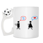 Кружка с футбольным мячиком