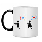 Кружка двухцветная