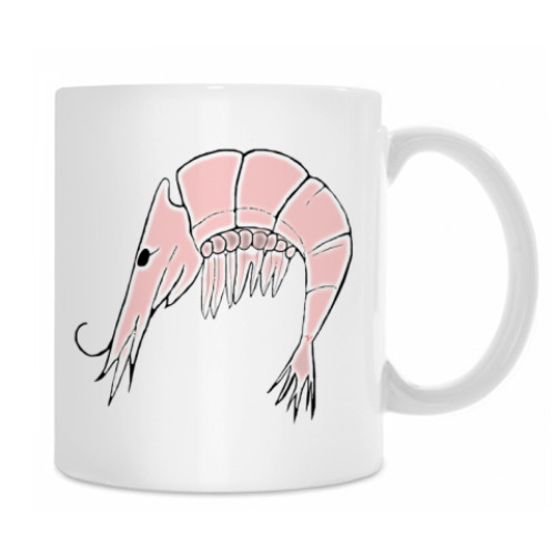 Кружка с принтом Креветка