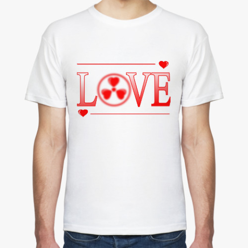 Футболка с принтом РАДИАЦИЯ ЛЮБВИ!