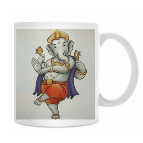 Кружка с принтом Ганеша