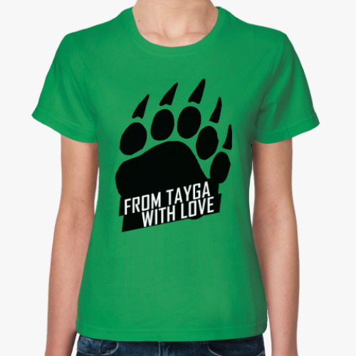 Женская футболка с принтом Байкал Сибирь