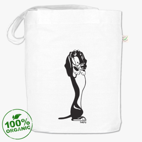 Сумка шоппер с принтом Такса