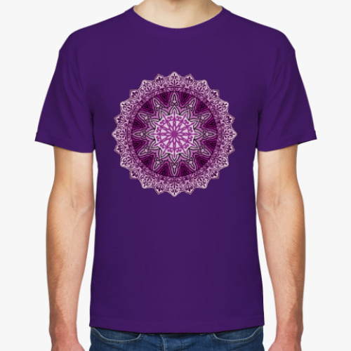 Футболка с принтом Мандала - восточный орнамент