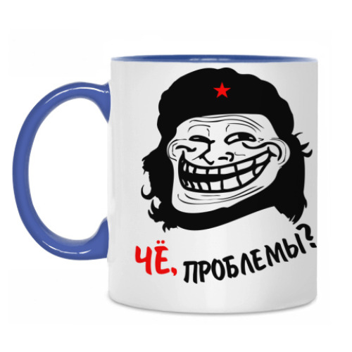 Кружка с принтом Чё, проблемы?