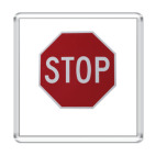 Магнит акриловый 6,5 x 6,5 см