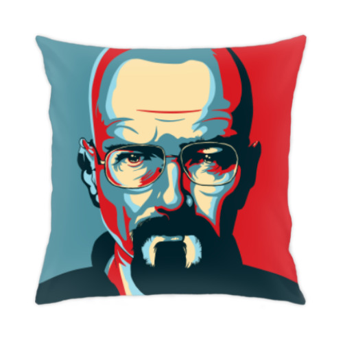 Подушка с принтом Уолтер Уайт