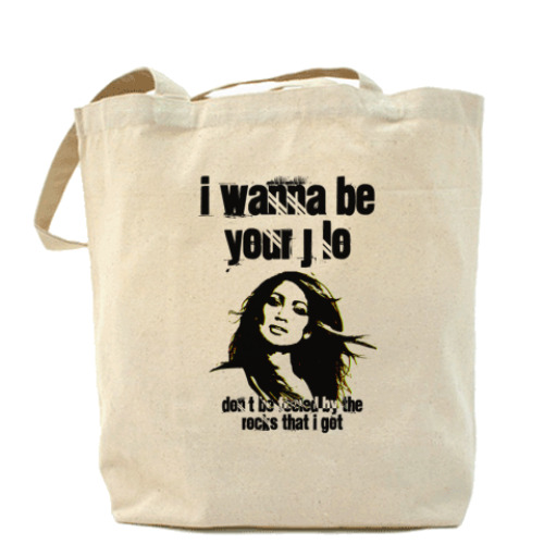 Сумка шоппер с принтом J LO