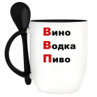 Кружка с ложкой