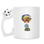 Кружка с футбольным мячиком