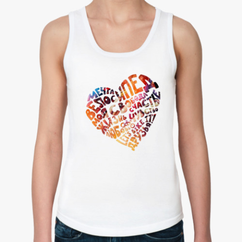 Женская майка с принтом Сердце