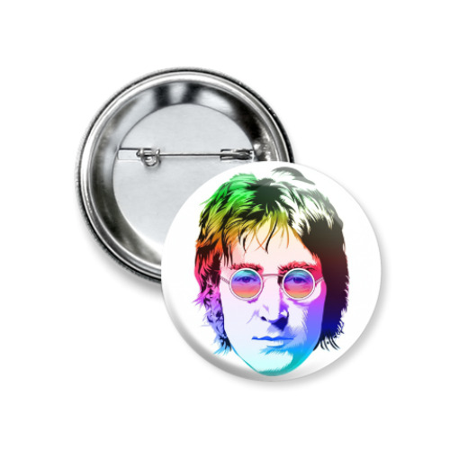 Значок 37мм с принтом John Lennon