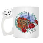 Кружка с футбольным мячиком