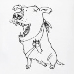 Собака (зевающая, смеющаяся или поющая)