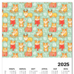 Собака корги к новому году готова