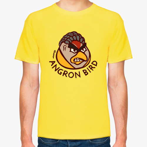 Футболка с принтом Реально злая птица