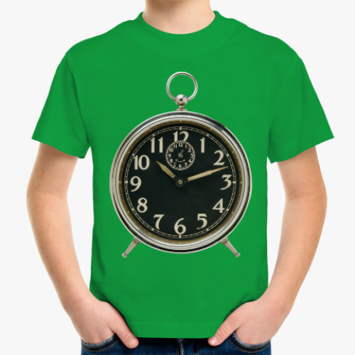 Детская футболка с принтом Циферблат