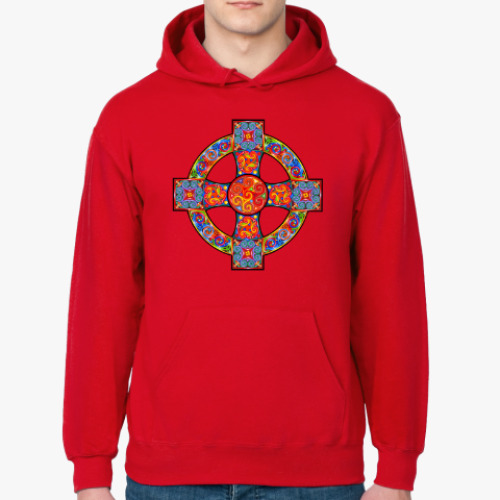 Толстовка худи с принтом Кельтский крест