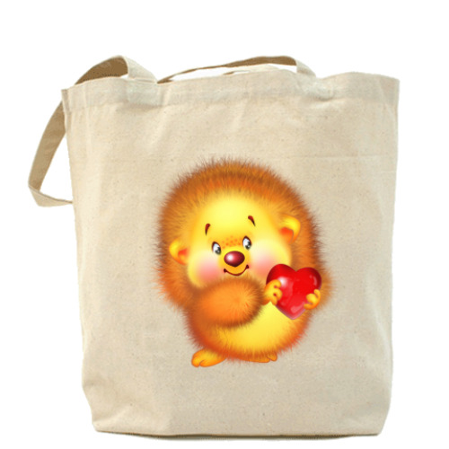 Сумка шоппер с принтом любимый ёжик