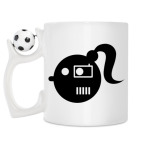 Кружка с футбольным мячиком