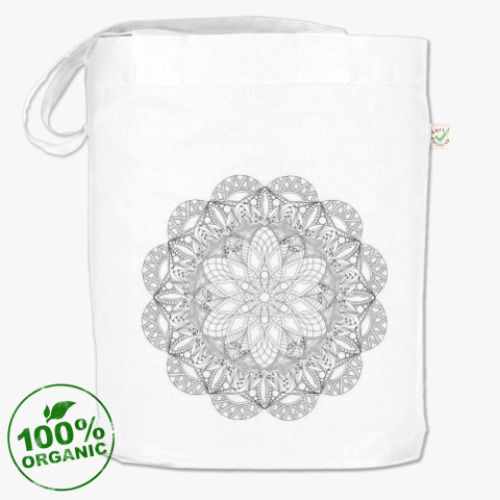 Сумка шоппер с принтом Цветочная Мандала