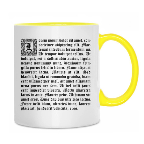 Кружка с принтом Lorem ipsum / Лорем ипсум